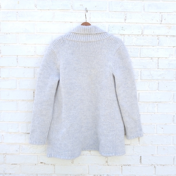 J. Jill Alpaca Blend Chunky Cardigan Gray - Picture 5 of 6